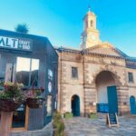 Salt Restaurant and Bar and Grade II listed entrance gate from historical industrial facility